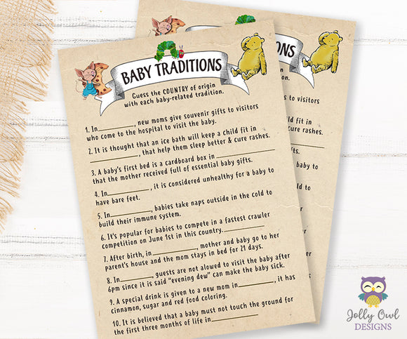 Story Book Themed Baby Shower Game - Baby Traditions