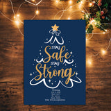 2020 Christmas Holiday Greeting Card on a Pandemic, Quarantine, Isolation - Digital Download