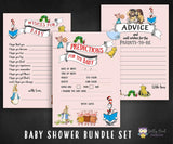 Book Themed Baby Shower Games Bundle Set