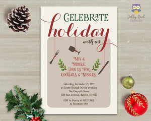Christmas Holiday Party Invitation - Celebrate Holiday