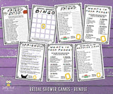 Friends TV Bridal Shower Games - 7 Games BUNDLE SET
