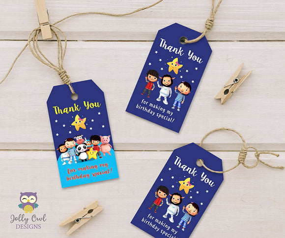 Little Baby Bum Birthday Party Thank You or Favor Tag - Digital Download