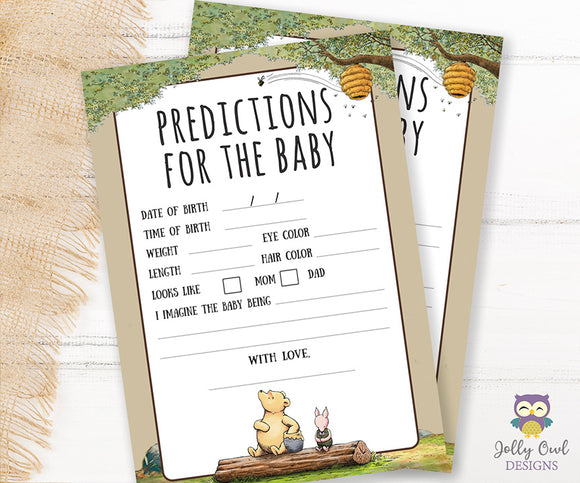 Winnie The Pooh Baby Shower Game - The Price Is Right – Jolly Owl