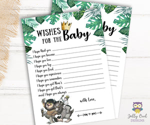 Where The Wild Things Are Baby Shower Game - Wishes for the Baby