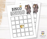 Where The Wild Things Are Baby Shower Games Bundle Set