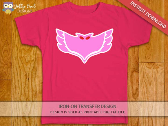 PJ MASKS OWLETTE Logo Iron On Transfer Design for Shirt Costume
