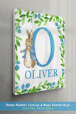 Peter Rabbit Initial and Name Poster Sign Printable