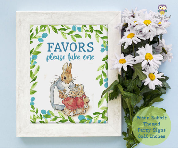 Peter Rabbit Party Signs - Party Favors