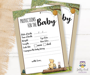 Winnie The Pooh Baby Shower Game Predictions For Baby