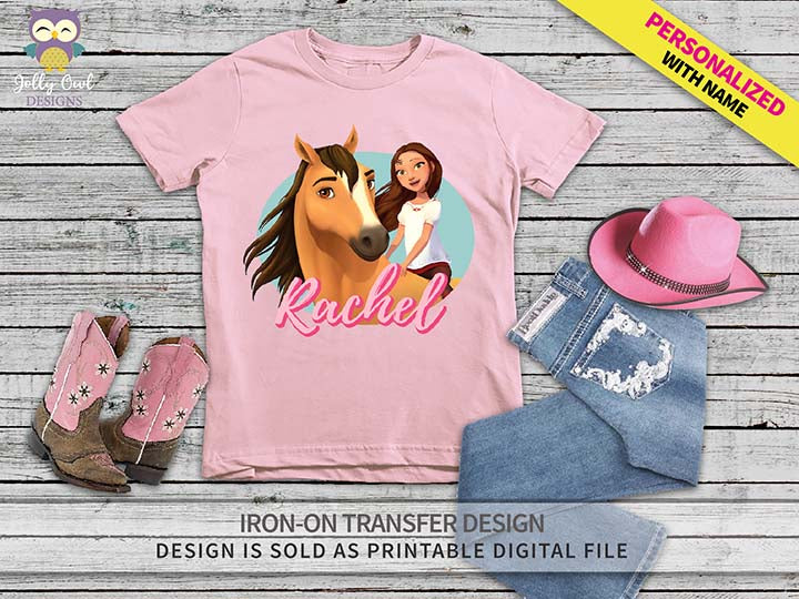 Spirit Riding Free Iron On Transfer Shirt Design / Personalized – Jolly Owl Designs spirit-riding-free-iron-on-transfer-shirt-design-personalized-jolly-owl-designs