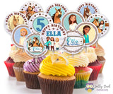 Spirit Riding Free Cupcake Toppers  -  Personalized Birthday Party Circles