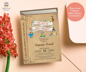 Book Themed - Storybook - Baby Shower Invitation