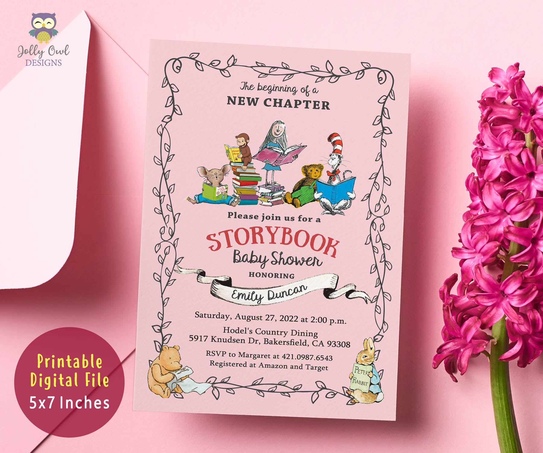 Succulent Winnie the Pooh Baby Shower Invitation Games - Pooh Bear