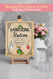 Storybook or Book Themed Baby Shower Party Sign - Sanitizing Station