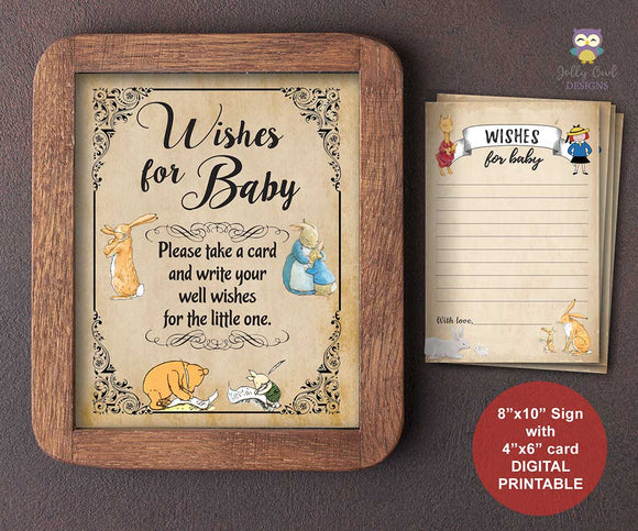Editable Peter Rabbit Baby Shower Invitations Instant Download