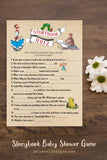 Book Themed Baby Shower Game - Storybook Quiz