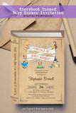 Book Themed - Storybook - Baby Shower Invitation