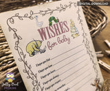 Storybook Book Themed Baby Shower - Message Wishes for the Baby