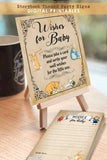 Story Book Themed Baby Shower - Wishes for Baby Sign and Card