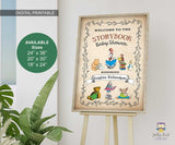 Classic Storybook Baby Shower Welcome Sign