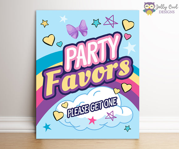 Jojo Siwa Party Signs - Party Favors