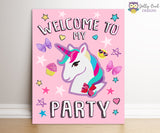 Jojo Siwa Party Signs - Welcome To My Party Sign