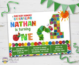The Very Hungry Caterpillar Birthday Party Invitation Card