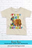 Brown Bear, Brown Bear, What Do You See? Iron On Transfer Design-My 1st Birthday Shirt