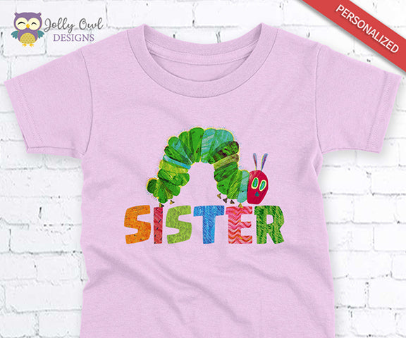 The Very Hungry Caterpillar Iron On Transfer Design For Sister