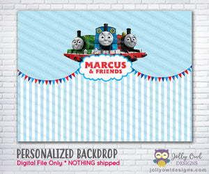 Thomas and Friends Party Backdrop