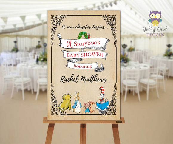 Storybook Party Welcome Sign