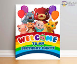 Cocomelon Birthday Party Table Signs Package Bundle Set - Digital Printable