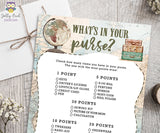 What's In Your Purse - Travel Themed Baby Shower Game