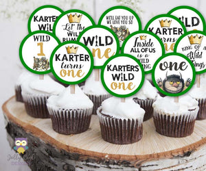 Where The Wild Things Are Cupcake Toppers for Birthday Party
