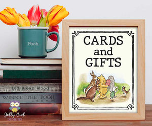 Winnie The Pooh Party Signs - Cards and Gifts