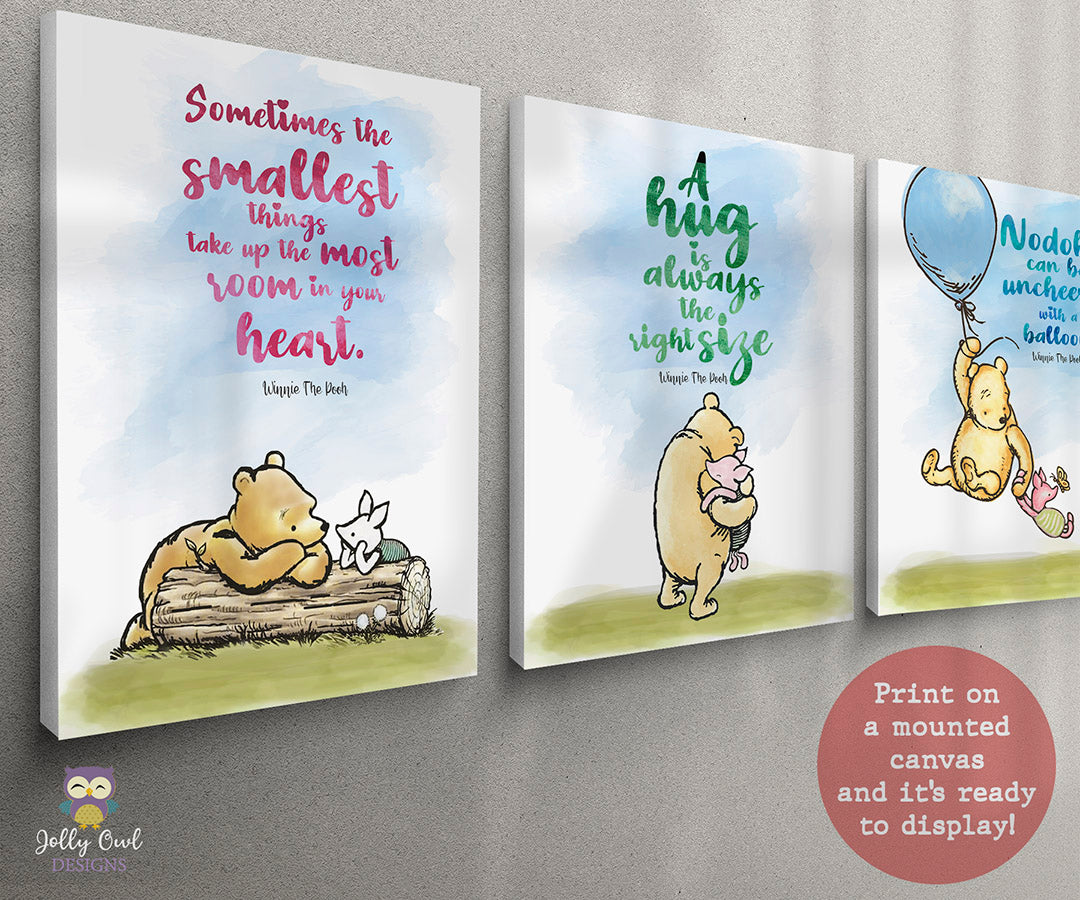 Classic Winnie The Pooh Inspirational Quote Printable Wall Art