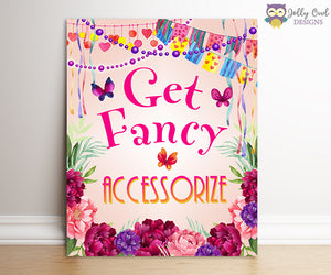Fancy Nancy Birthday Party Signs - Get Fancy and Accessorize