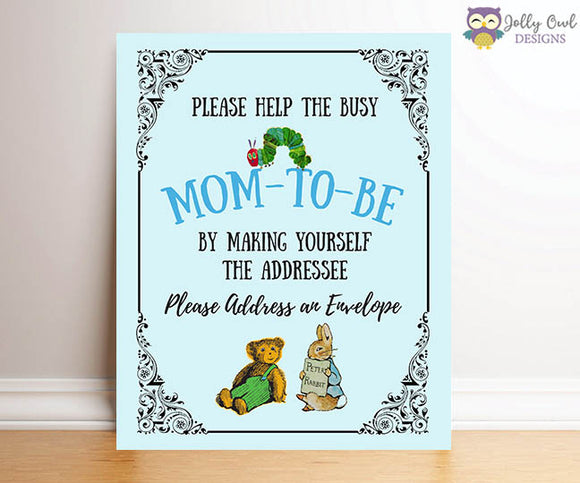 Book Themed Baby Shower - Mom to Be Addressee