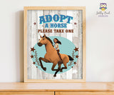 Spirit Riding Free Birthday Party Signs - Adopt A Horse