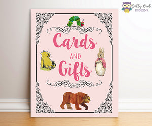 Book Themed Baby Shower Party Sign - Cards and Gifts
