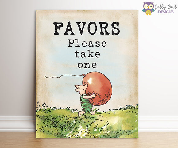 Winnie The Pooh Party Signs - Party Favors