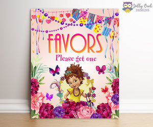 Fancy Nancy Birthday Party Signs - Party Favors