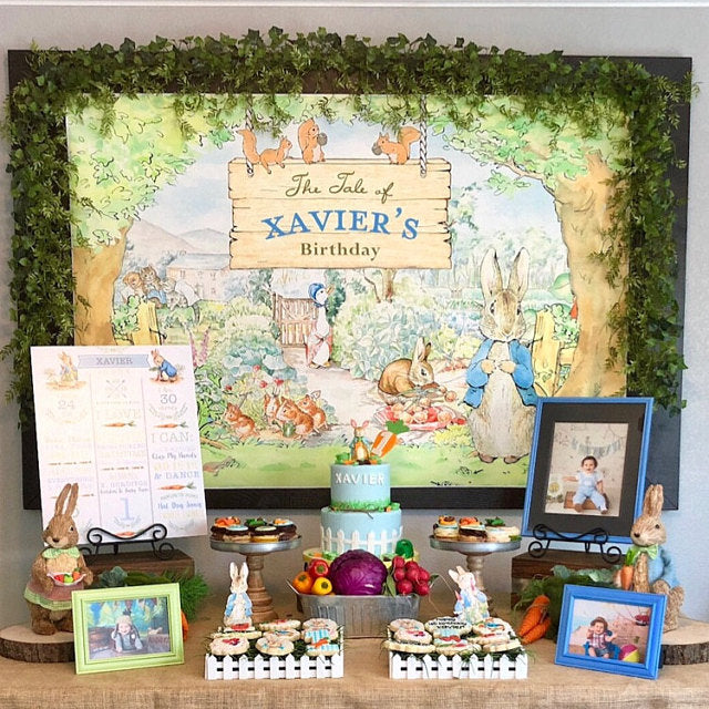 The Tale of Peter Rabbit Party Backdrop – Jolly Owl Designs