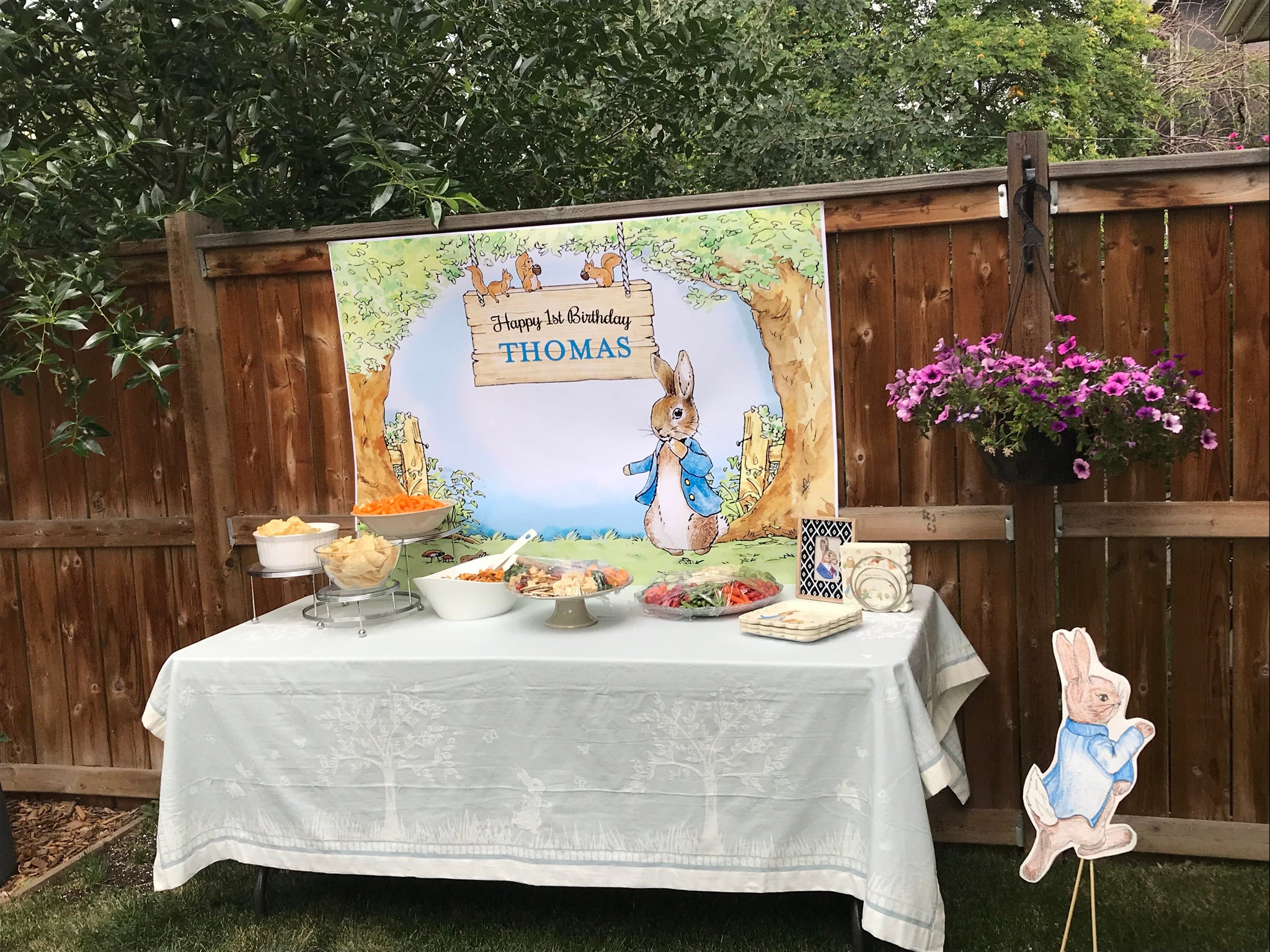 The Tale of Peter Rabbit Party Backdrop – Jolly Owl Designs