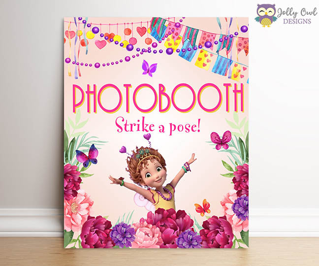 Fancy Nancy Birthday Party Sign - Photobooth – Jolly Owl Designs