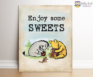 Winnie The Pooh Party Signs - Sweet Treats