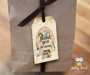 Book Themed Party Favor Tag