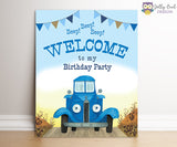 Little Blue Truck Birthday Party Signs - Welcome To My Party