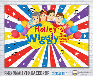 The Wiggles Show Birthday Party Backdrop