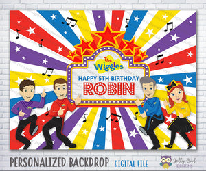 The Wiggles Show Birthday Party Backdrop